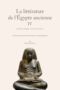 Littérature de l'Égypte ancienne (La), t. IV